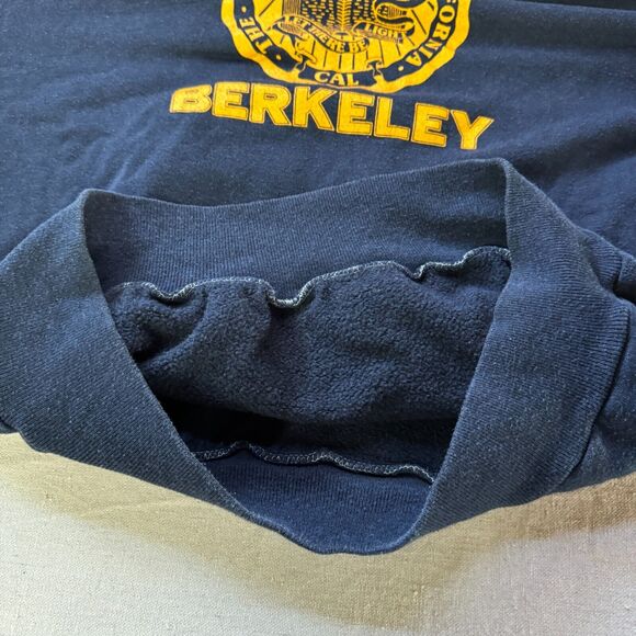 Vintage 70s University of California Berkeley Crest Collegiate Weave Sweatshirt - Picture 5 of 8